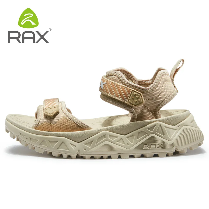 RAX/мужские спортивные сандалии; сезон лето; пляжные сандалии для мужчин; Водонепроницаемая Обувь для треккинга; Мужская дышащая обувь; Женская быстросохнущая обувь - Цвет: 486 light yellow