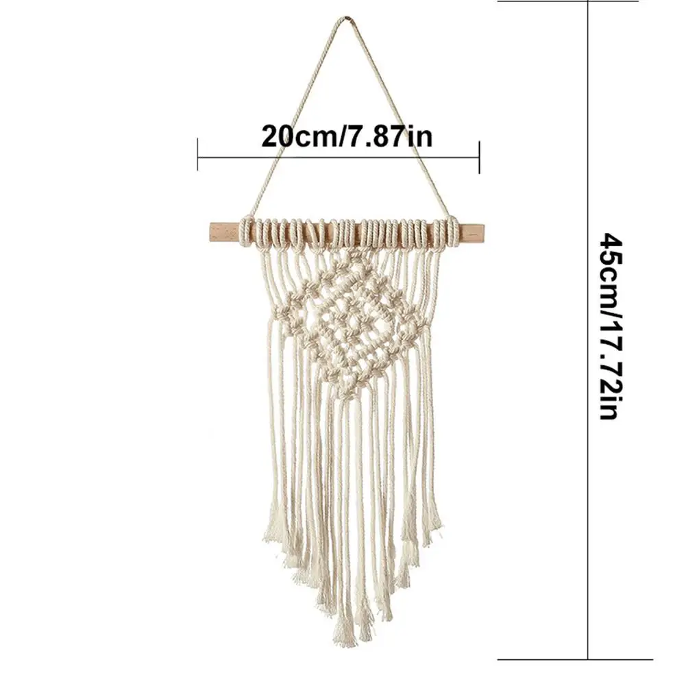 

Boho Wall Hanging Handwoven Tassel Tapestry Decorative Wall Hanging Dream Catcher Pendant Perfect Ornament for Weddings