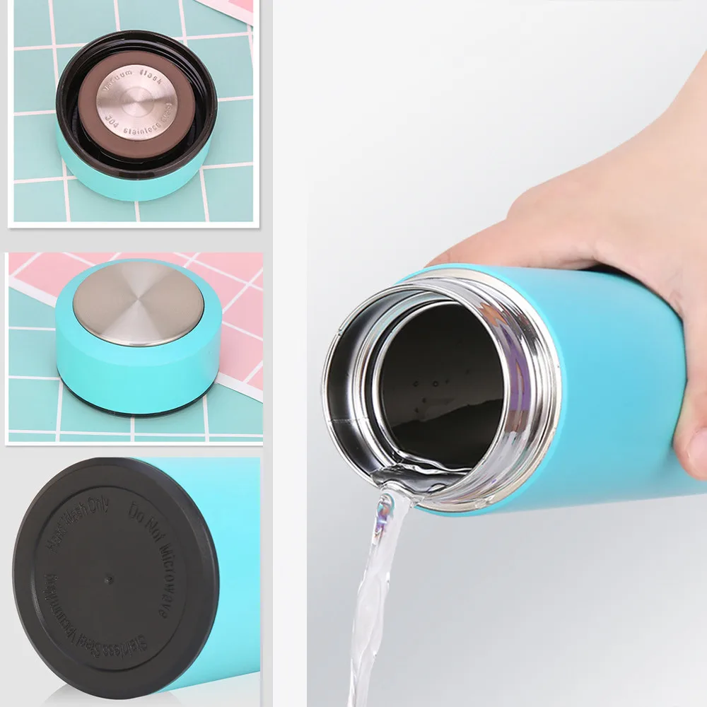 

Stainless Steel Water Bottle Portable Thermos For Water Fashion Office Cool Outdoor Cup Vacuum School Straight Drinking Cup
