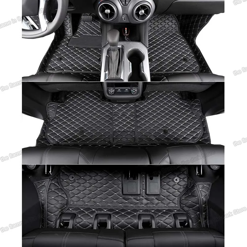 

leather car floor mats for chevrolet trailblazer 2020 2021 2022 2023 interior cover accessory carpet 5 7 seats auto styling
