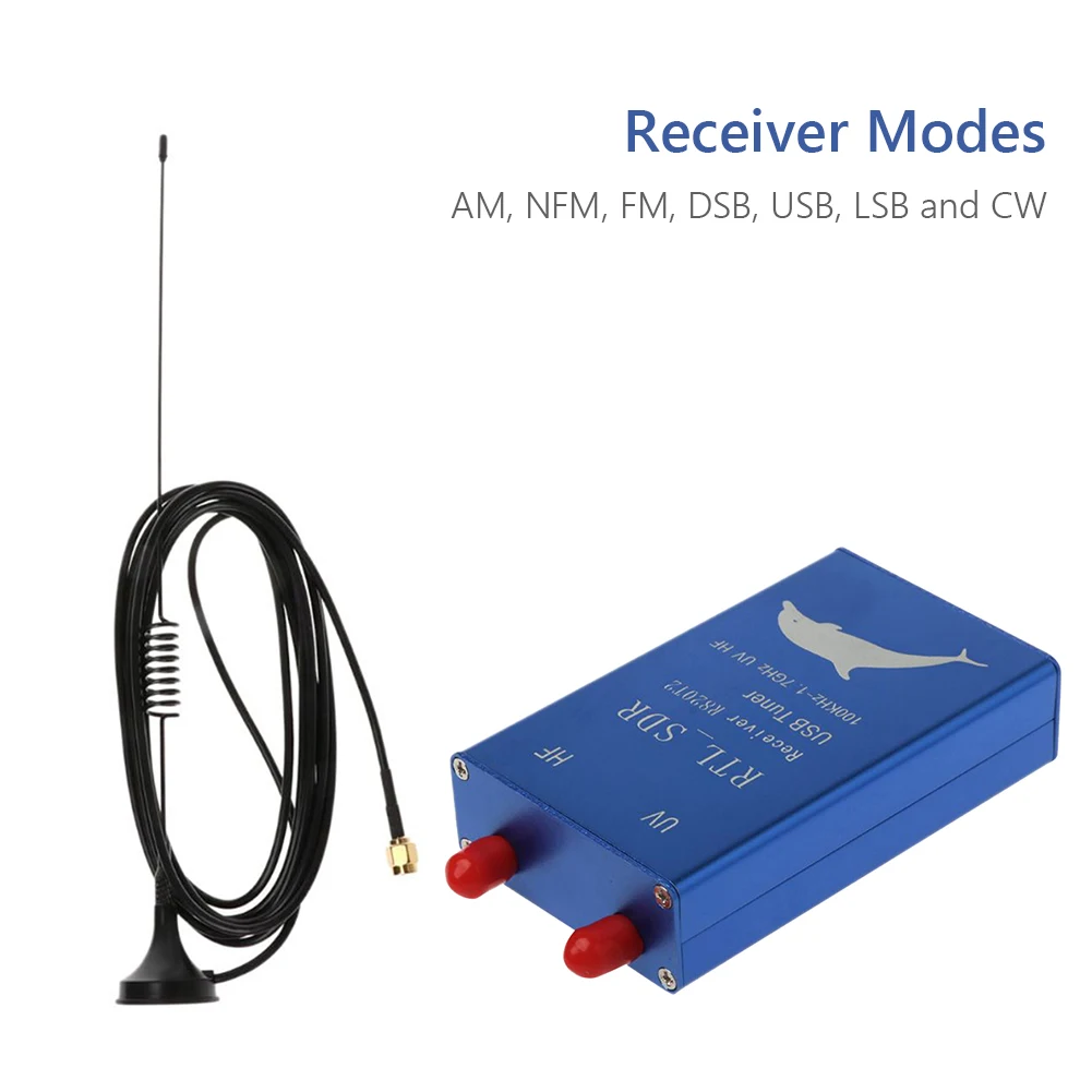 

Мини портативный Радиоприемник RTL SDR тюнер RTL2832U + R820T2 100 кГц-1,7 ГГц USB сигнальный приемник ТВ AM/NFM/FM/DSB/USB/LSB/CW