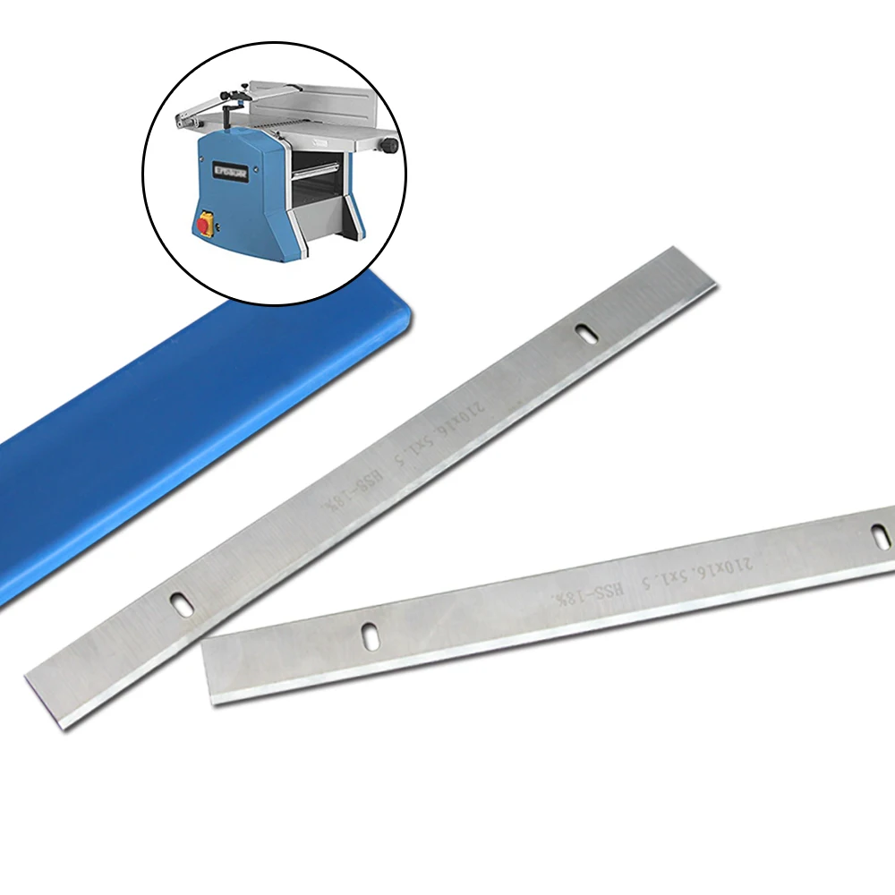 

JTEX 210mm HSS Planer Blades 210x16.5x1.5mm 8" Wood Planer Knife Woodworking Power Tool Parts 2PCS