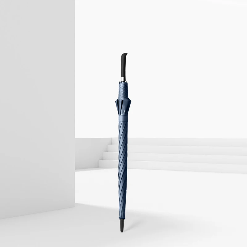 Economici Ombrello Vintage Doppio Automatico Ombrellone Business Tinta Unita Manico Lungo Ombrello Antivento Grande Parapluie Rain Gear EH50RG