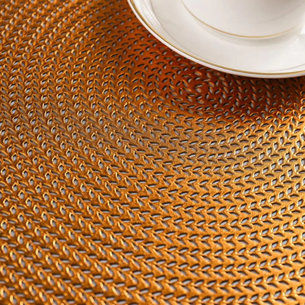 Практичная круглая салфетка из ПВХ для отеля ресторана 38 см коктейлей