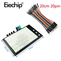 zy 204 solderless breadboard protoboard syb 1660 4 bus test circuit board tie point male to male dupont line cable diy kit