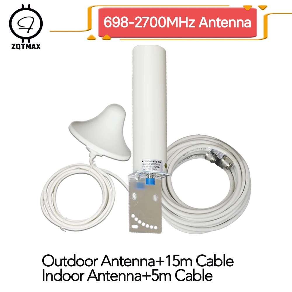 ZQTMAX 12dBi 2g 3g 4g антенна для cdma gsm повторитель umts lte сотовый усилитель 850 900 1900 2100 1800 2300