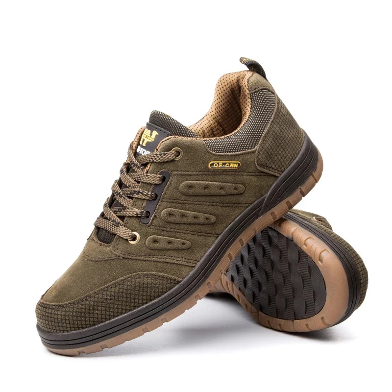 

2021New Fsahion Men Casual Shoes Autumn Non Slip Work Sneakers Cowboy Suede Footwear Jeans Boy Lace Up Handmade Retro Leisure