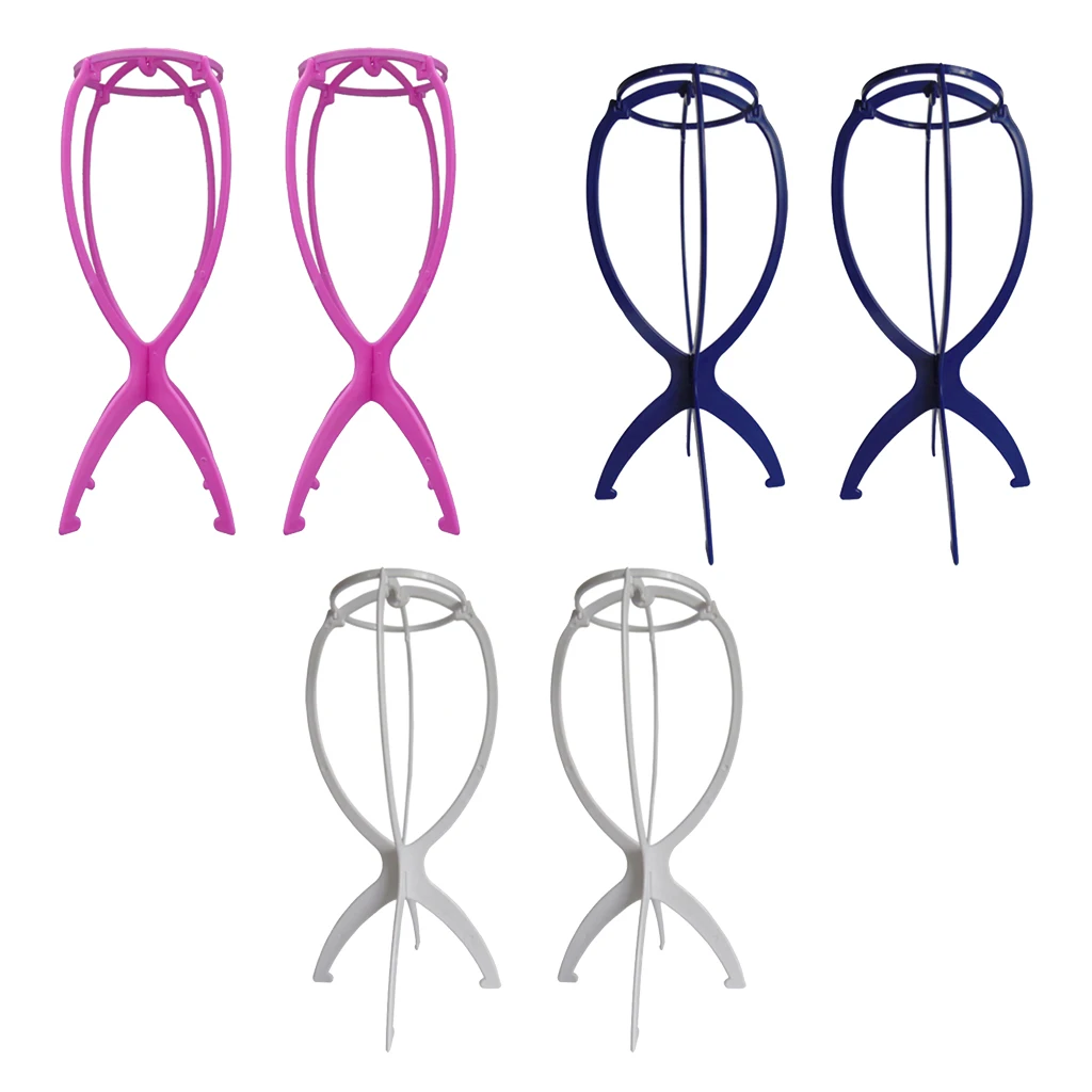 2 шт. цветные регулируемые подставки для париков пластиковая подставка дисплея