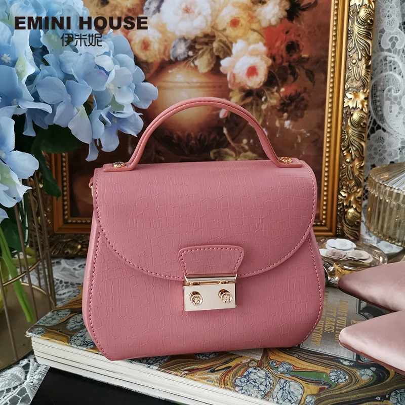 EMINI HOUSE, масло, воск, спилок, кожа, сумка на плечо, замок, сумки через плечо для женщин, роскошные сумки, женские сумки, дизайнерские
