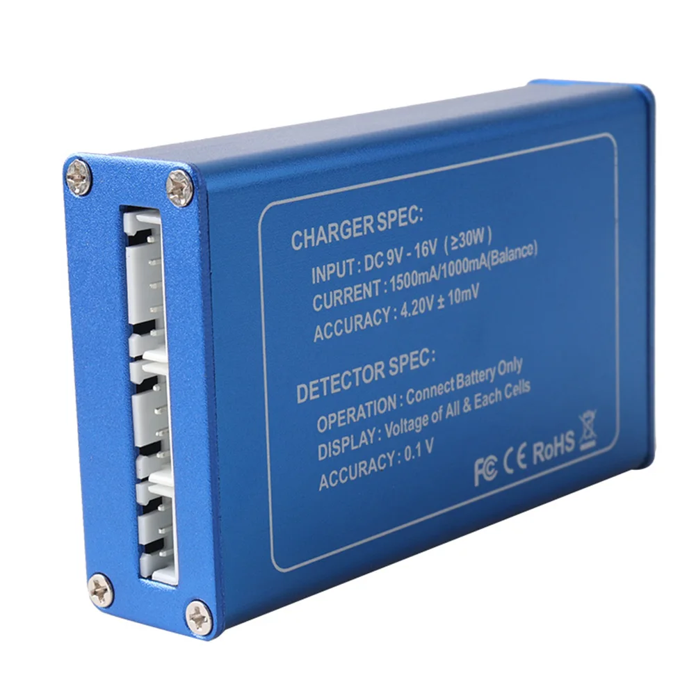 

2s 3s 4s Safe Drone Accessories Energy Saving Balance Lithium Lipo Battery Charger Overcharge Protection Voltage Display Durable