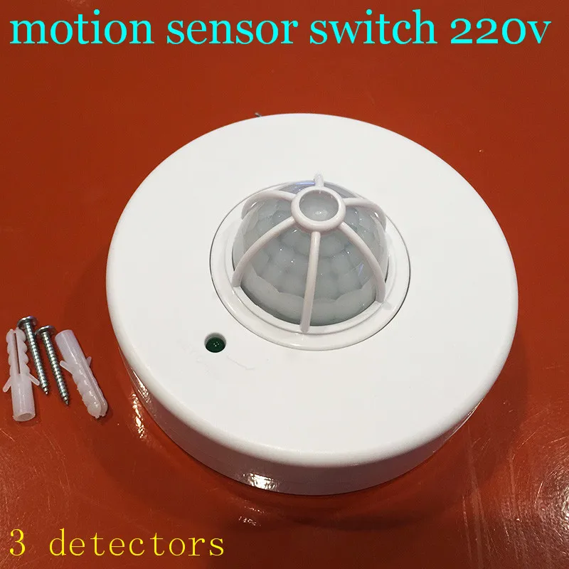 Новый pir датчик движения переключатель светодиодный 3 360 градусов для led сенсор