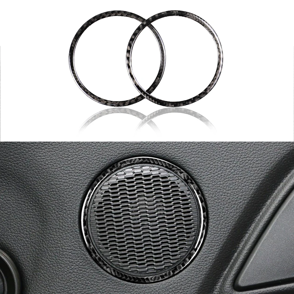 Декоративная круглая наклейка для автомобильной двери из углеродного волокна