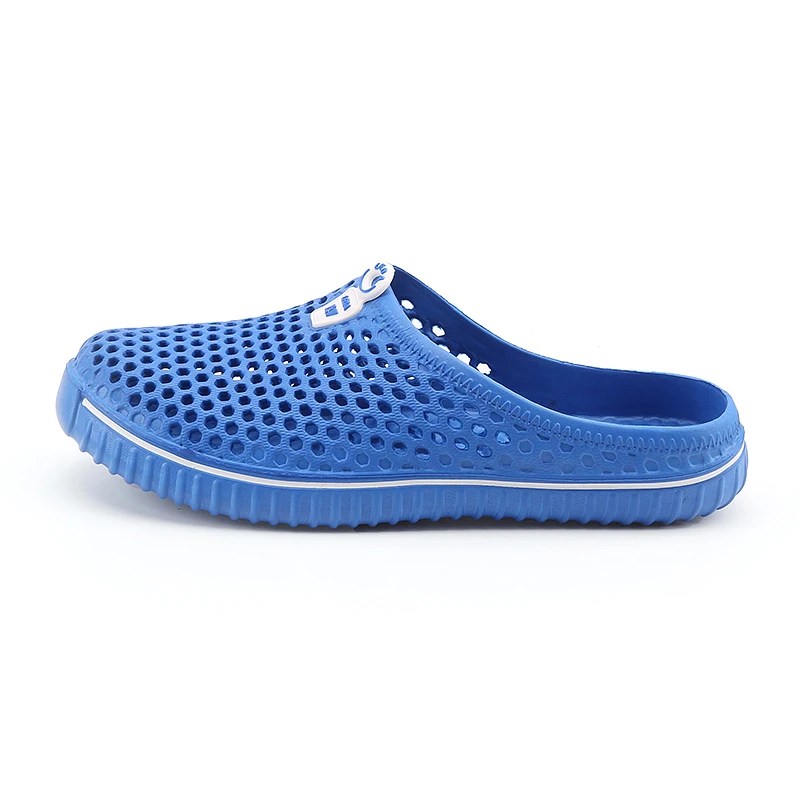DARK BLUE-2 Sandalias Hombre реального мужской Eva обувь Cave Для Мужчин's сабо тапочки высокое качество дышащая Сабо Для мужчин s сандалии Erkek - Цвет: DARK BLUE-2