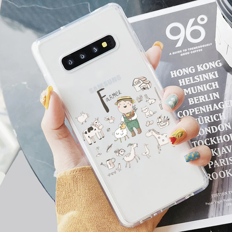 Мягкий чехол для телефона с доктором, учителем, занятием, музыкантом, шеф-поваром, DIFFRBEAUTY, для samsung S6, S7, Edeg, S9 Plus, S10+, S10E Lite, A50, A70, NOTE8 - Цвет: TPU