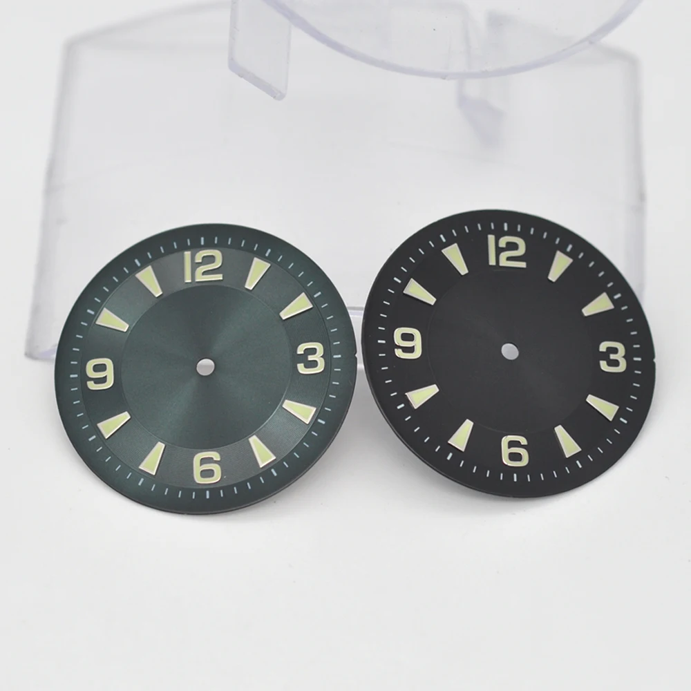 Механические наручные часы с циферблатом зеленые/черные циферблаты подсветкой 33