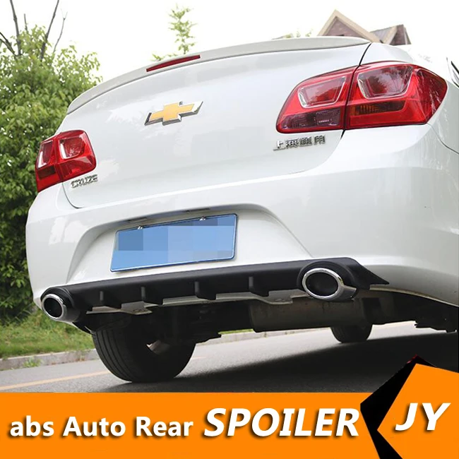 Диффузор для заднего бампера Chevrolet Cruze ABS 2014 2016 комплект корпуса задний спойлер