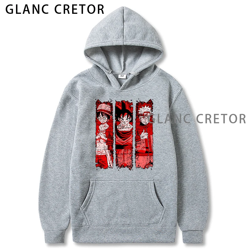 

One Piece Kawaii Anime Harajuku Hoodie Women Ullzang Cute Cartoon Korean Style Sweatshirt 90s Fashion Graphic Hoody Female