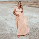 Платье для беременных Новинка Реквизит для фотосъемки для беременных длинное платье для беременных однотонное платье с блестками для беременных