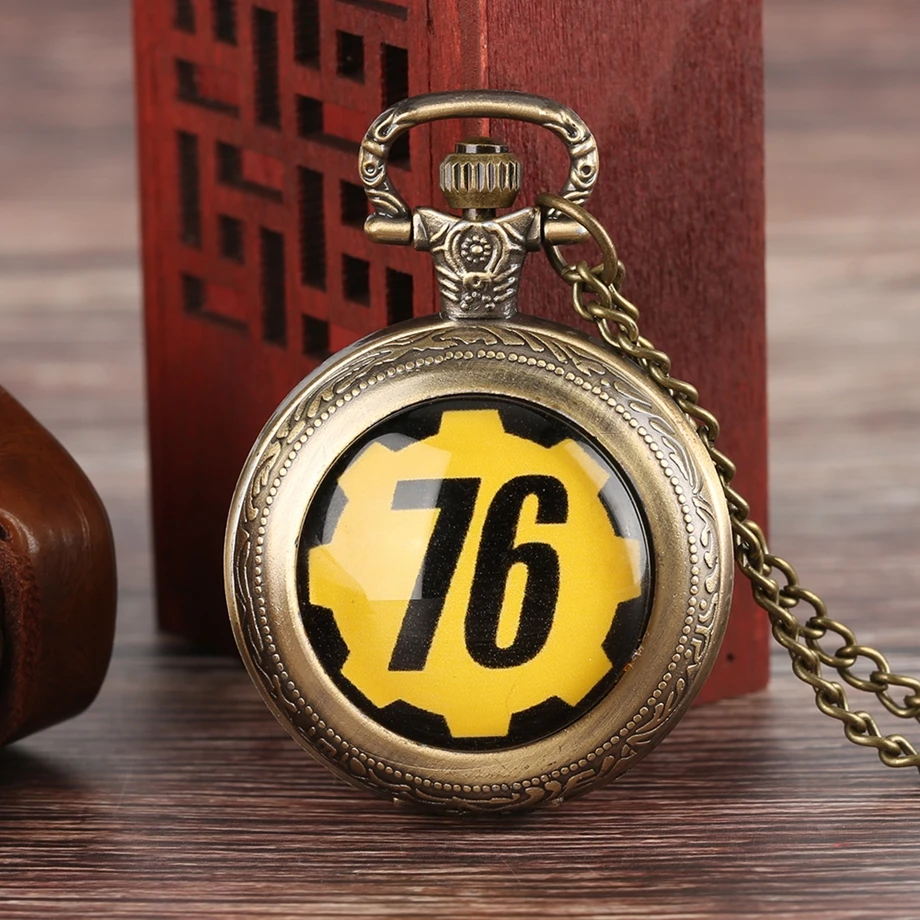 Ретро в Fallout 4 хранилище 111 FALLOUT 76 тема кварцевые карманные часы для детей Цепочки и