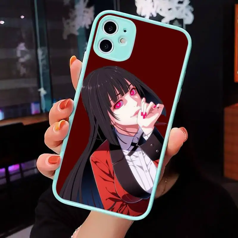 

Crazy Excitement Manga Kakegurui Phone Case Matte Transparent for iPhone 7 8 11 12 s mini pro X XS XR MAX Plus cover funda
