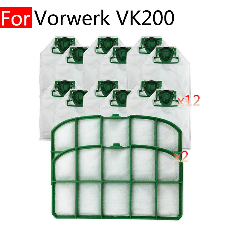 

Для Vorwerk VK200 FP200 "умные" аксессуары для дома запасные части сменный пылесборник Hepa Filter Kit ручной робот-пылесос