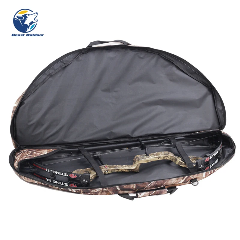 

Composite Pulley Bow Archery Hunting Canvas Composite Bow Bag Holder Carrying Case with Arrow Pocket Handle and Belt 115 x 45cm