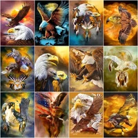 chenistory pictures by numbers eagle animal for adult child art diy oil painting by numbers scenery coloring canvas painting