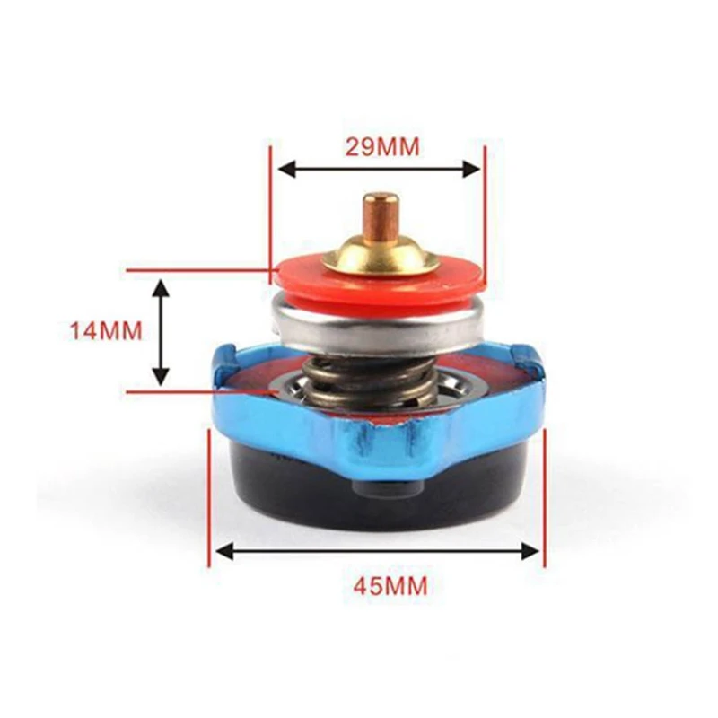 

General Measurable Temperature Water Tank Cover BAR Car Thermost Radiator Cap Water Temp Gauge Cover Small Head Accessories