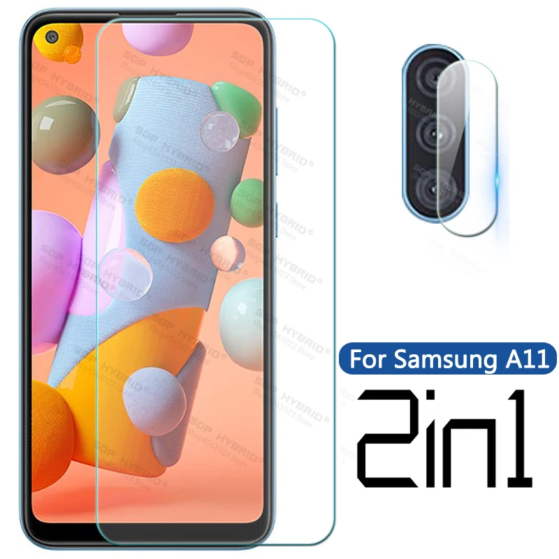 2 в 1 Защитное стекло для камеры samsung galaxy a01 core a11 a 11 a71 a51 a41 a31 a21 a21s|Бамперы| |