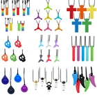 1 шт. жевательное Сенсорное ожерелье в виде кирпича жевательные Детские Силиконовые грызунки-карандаш Топпер Прорезыватель игрушка, Силиконовый грызунок для детей с аутизмом