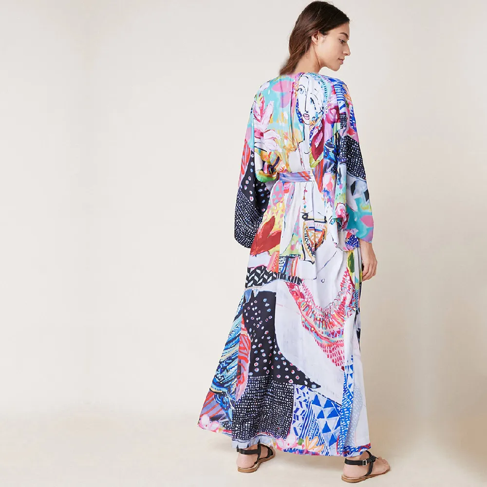 Пляжная накидка кафтаны саронг купальный костюм накидки пляжный парео женская