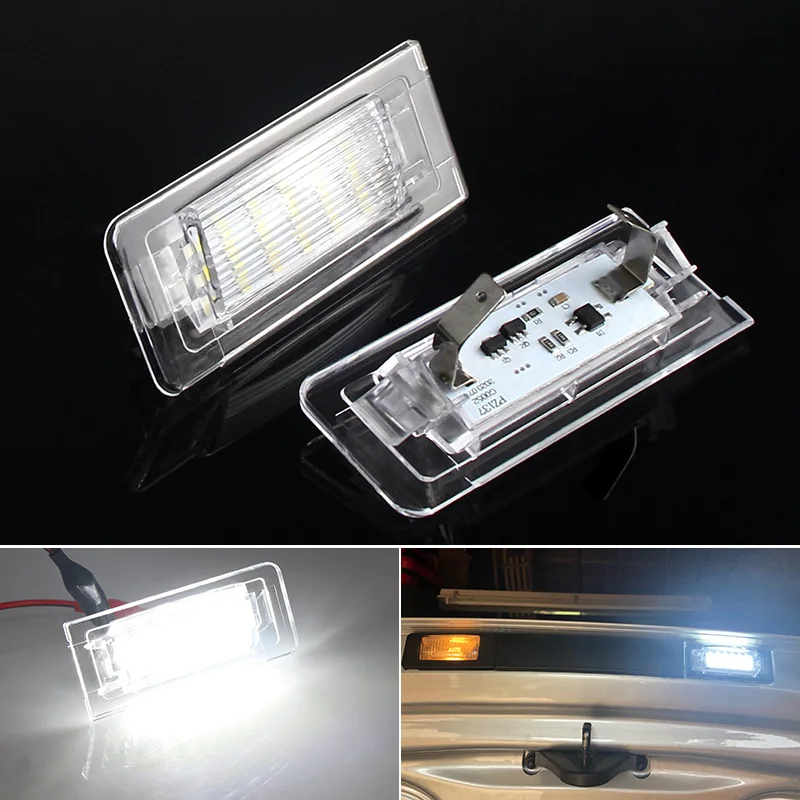

2X CANbus For 1999-2006 Audi TT MK1 8N Roadster/Cabrio 8N9 Coupe 8N3 Car Rear Led License Plate Light 12V 6000K White Tail Lamps