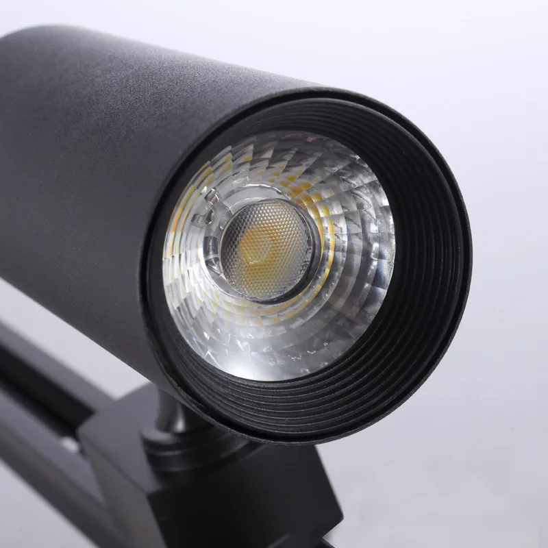 

Track light spotlights one light three-tone light led rail light clothing store jewelry exhibition counter cob light 10w 20w 30w