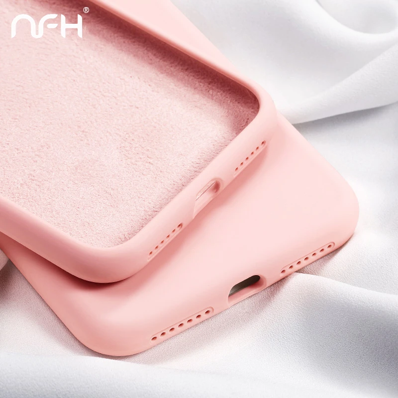 NFH жидкий силиконовый чехол для Samsung Galaxy M10 M20 M30 A10 A20 A30 A40 A50 A70 A80 A90 J4 J6 A6 Plus A7 A9 2018 A20e