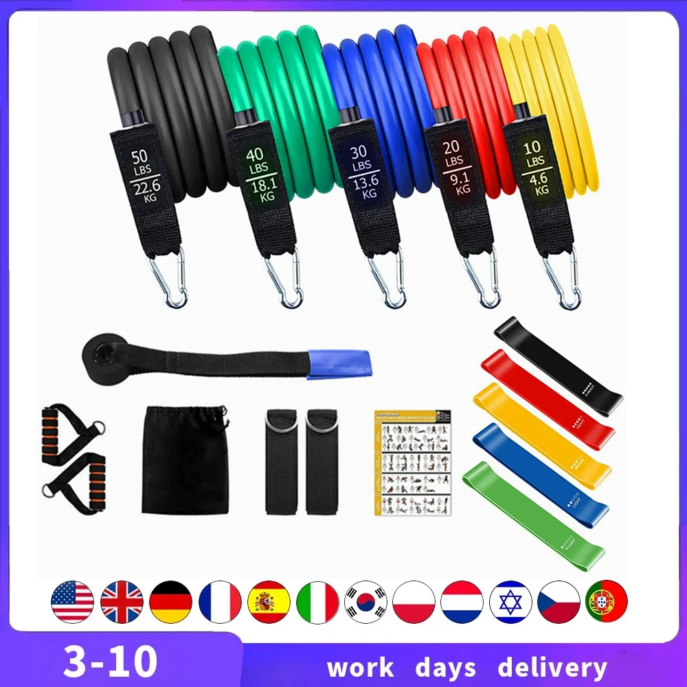 

Эластичный ремень для фитнеса, спортивный ремень для йоги, тренажерного зала, растягивания, Натяжной трос, оборудование для тренировок и ра...