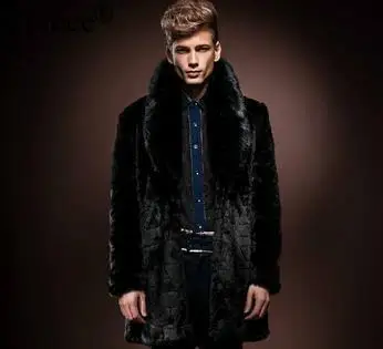 2020 парка Теплая Зимняя мужская воротник из искусственного меха лисы Jaqueta Masculina