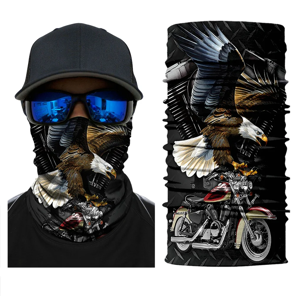 Мотокросс шарф бандана призрак мото Балаклава Лицо Durag щит Тактическая Маска