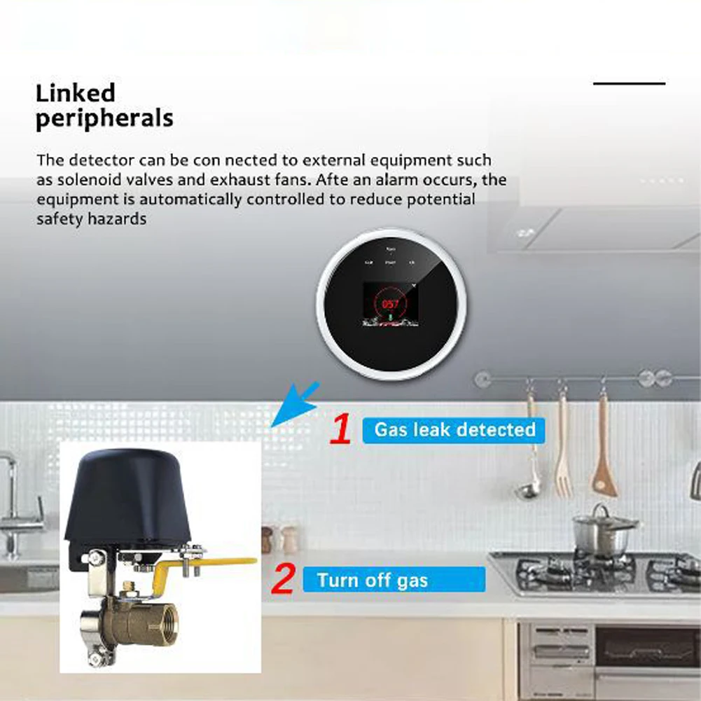 

Tuya Wifi Gas Detector Natural Gas-Sensor Household Intelligent Combustible Gas-Alarm Detector Gas-Leakage Sensor Monitor Tester