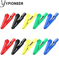 ypioneer p2009 insulated alligator clips electrical 10pcs crocodile clamps for 2mm test probes 2mm banana plugs