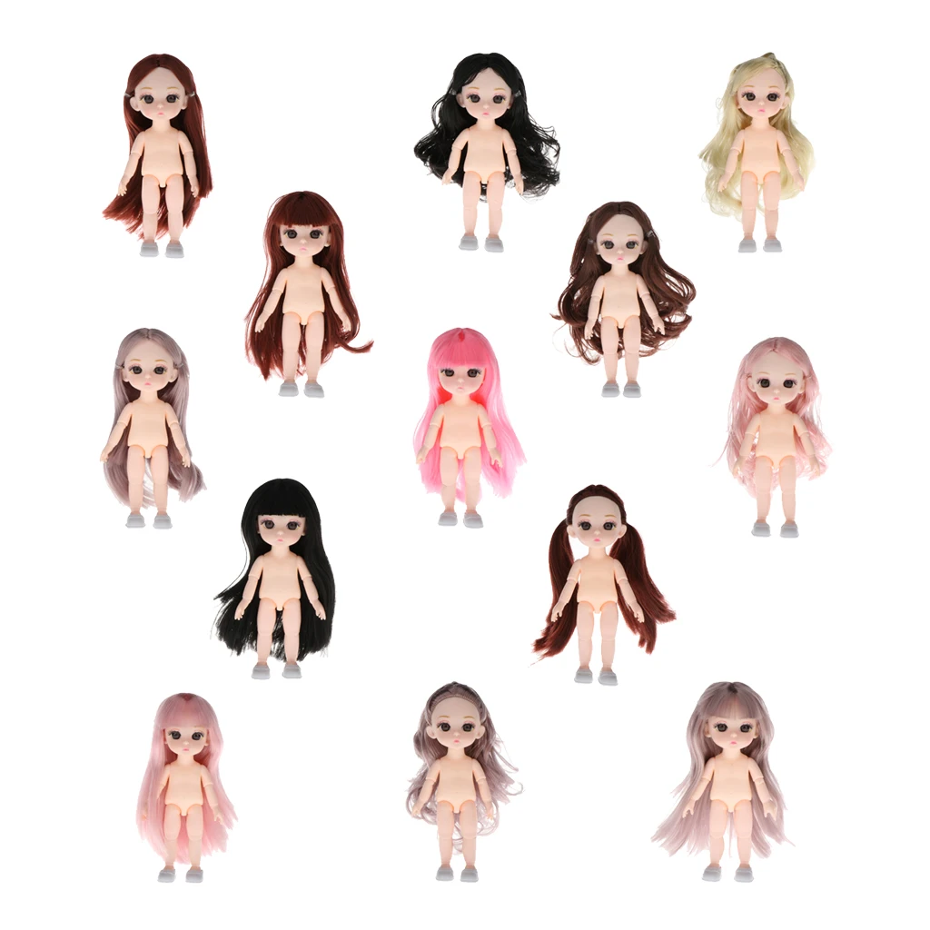 16 см 13 подвижных шарнирных кукол Mini BJD модные куклы для девочек игрушка с обувью