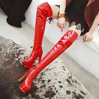 size 34 43 new 2020 over the knee boots women faux suede thigh high boots platform stretch slim sexy ladies womens winter boots