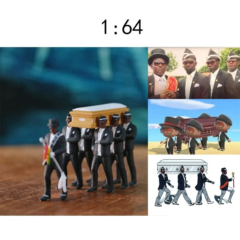 Гана Косплэй гроб танцующие фигурки фигурку на похороны команда Дисплей