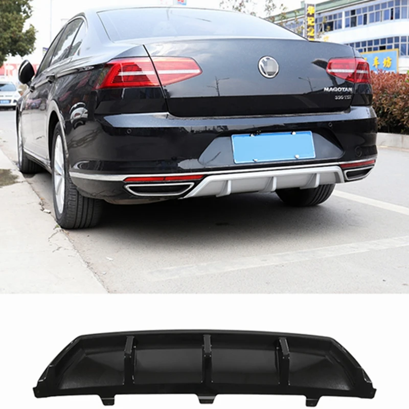 Для Volkswagen Passat B8 2017 2018 2019 ABS черный серебристый задний бампер багажник для губ