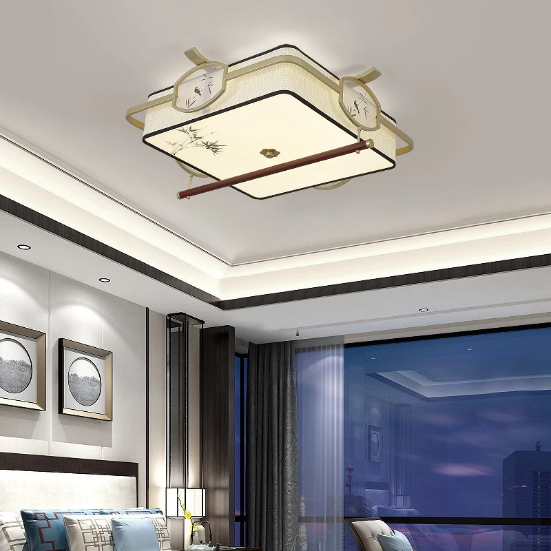 Светодиодный потолочный светильник Современная китайская лампа железный