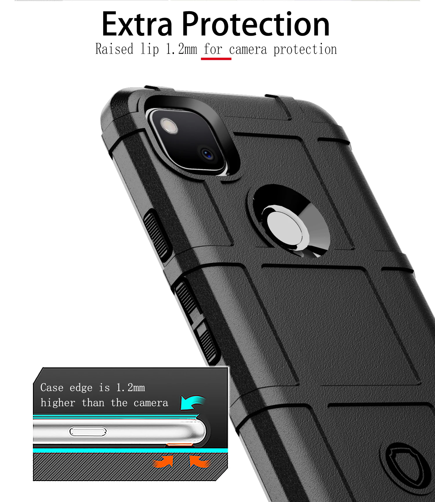 Силиконовый чехол для телефона из углеродного волокна Google Pixel 3 5 дюймов Прочный