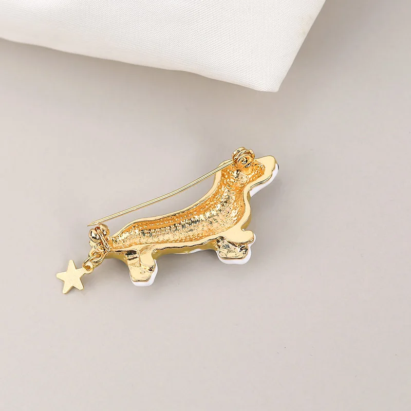 Новинка 2019 модная Милая стереоскопическая булавка в виде собаки эмаль корги