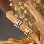 Набор открытых колец FINEBI, золотые бабочки, кольца для мужчин и женщин, парные кольца для влюбленных, 2021