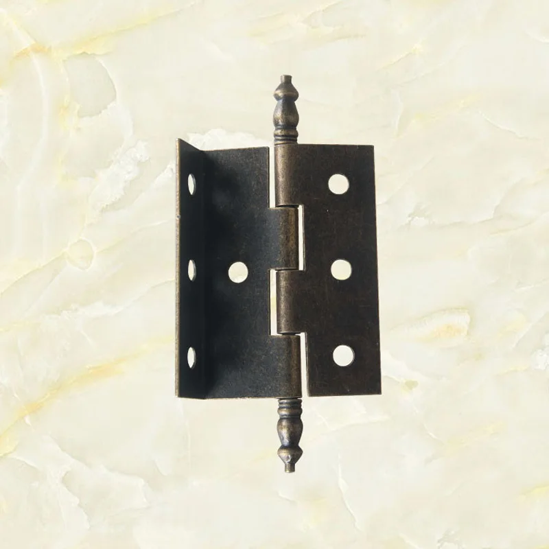 

Side Length 55mm Three Fold Right Angle Antique Iron Hinges 7 Holes Suitable For 16mm Plate Hinge