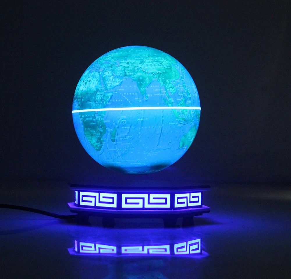 Офис украшения дома магнитной левитации 6 дюймов земля поворачивается плавающий