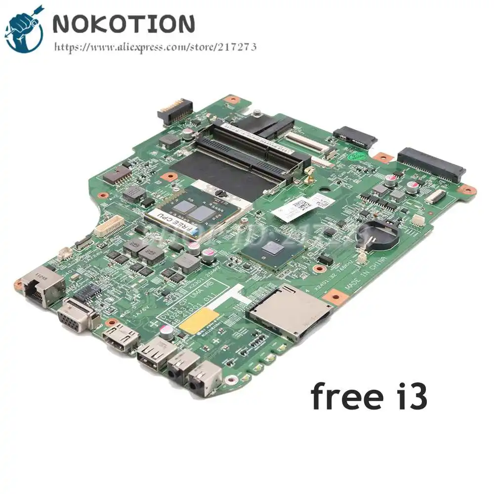 

NOKOTION For Dell Inspiron N5040 Laptop Motherboard CN-0X6P88 0X6P88 48.4IP01.011 MAIN BOARD HM57 DDR3 Free i3